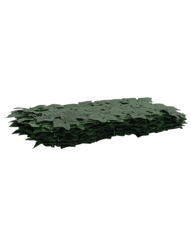 Schermo per balcone con foglie Verde Scuro 500 x 100 cm