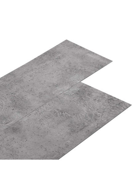 Tavole per Pavimenti 18 pcs Marrone Cemento 5,26 m² PVC