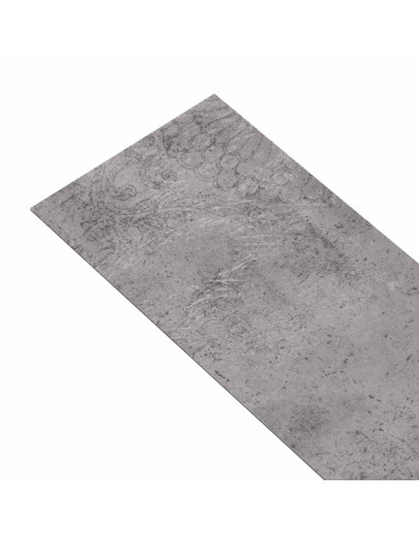 Tavole per Pavimenti 18 pcs Marrone Cemento 5,26 m² PVC
