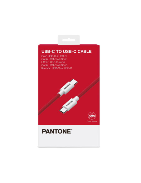 PANTONE USB-C TO USB-C CABLE 60W RD
