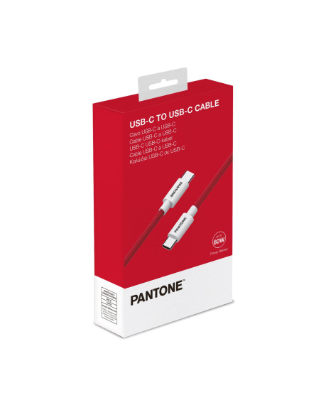 PANTONE USB-C TO USB-C CABLE 60W RD
