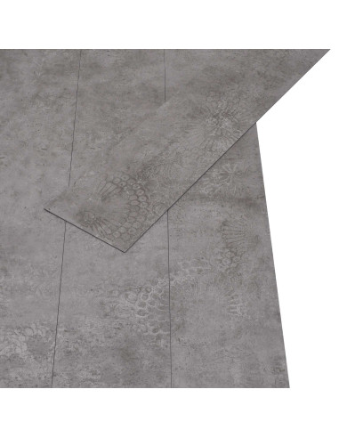 Tavole per Pavimenti 36 pcs Grigio Cemento 5,02 m² PVC