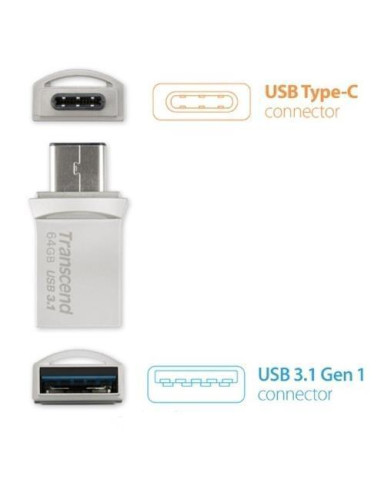 64GB JETFLASH 890  SILVER PLATING