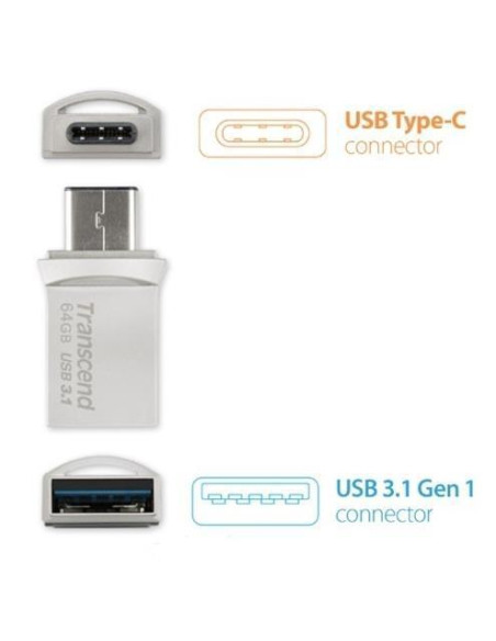 64GB JETFLASH 890  SILVER PLATING