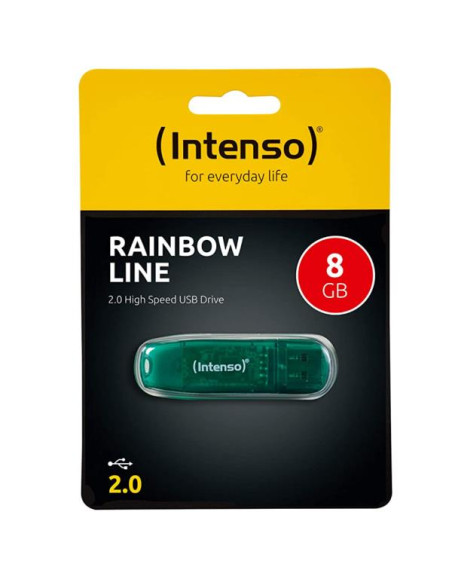 CHIAVETTA USB 8GB VERDE USB 2.0