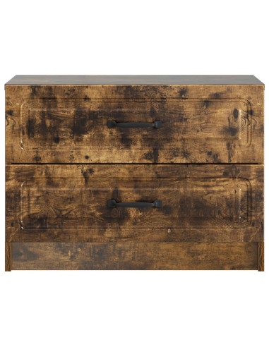 Armadio da Notte con cassetto Rovere Fumo 62 x 34,5 x 44,5 cm