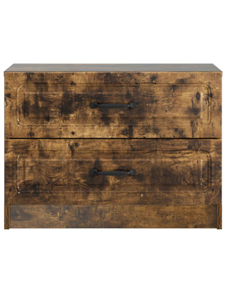 Armadio da Notte con cassetto Rovere Fumo 62 x 34,5 x 44,5 cm