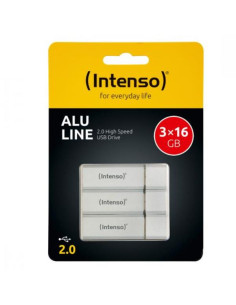 CHIAVETTA 16GB SILVER USB 2.0  3PZ. 2