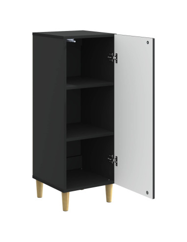 Credenza Nero 33 x 34,5 x 90 cm Legno ingegnerizzato