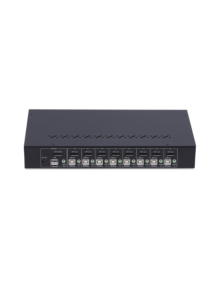 StarTech.com KVM Switch DisplayPort a 8 Porte con Kit Rack da 1U, 4K DP 1.2, hub USB a 4 Porte, Commutazione con Tasti a Scelta 
