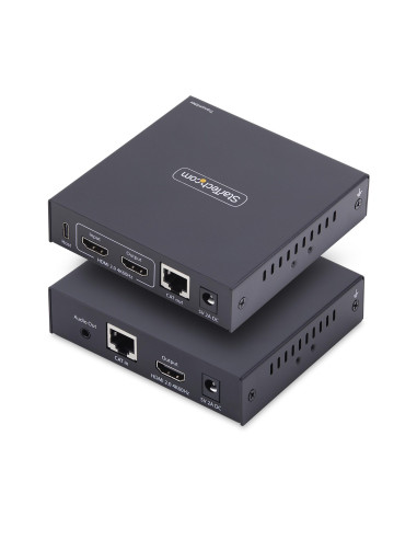 StarTech.com KVM Extender HDMI su Rete IP, Kit Trasmettitore e Ricevitore HDMI 4K 60Hz e USB su Ethernet/Cat6, AVoIP, non Richie