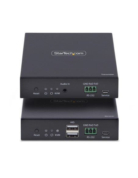 StarTech.com KVM Extender HDMI su Rete IP, Kit Trasmettitore e Ricevitore HDMI 4K 60Hz e USB su Ethernet/Cat6, AVoIP, non Richie