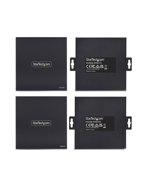 StarTech.com KVM Extender HDMI su Rete IP, Kit Trasmettitore e Ricevitore HDMI 4K 60Hz e USB su Ethernet/Cat6, AVoIP, non Richie