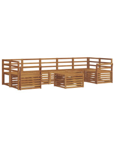 Set divani Naturale Legno di Acacia Massello 2