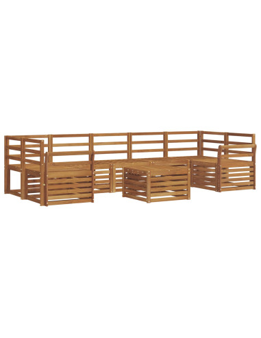 Set divani Naturale Legno di Acacia Massello