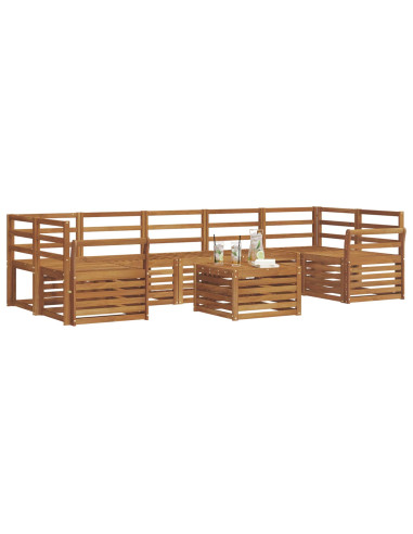 Set divani Naturale Legno di Acacia Massello