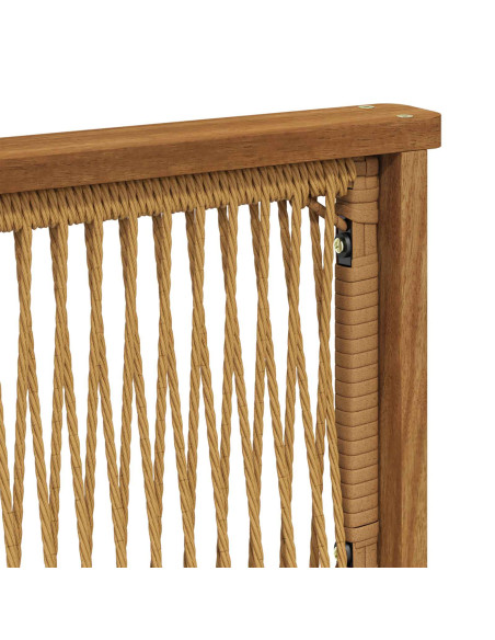 Set di divani da esterno con cuscino 3 pcs Naturale e Antracite