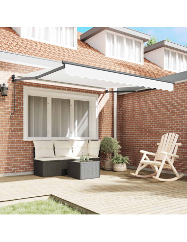 Tenda retrattile manuale Bianco 350 x 250 cm