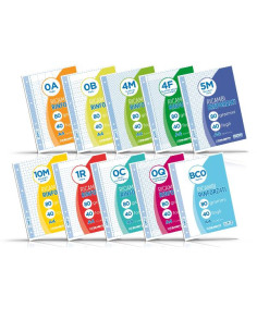 RICAMBI A4 QUADRI 5MM 0Q 40FF 2
