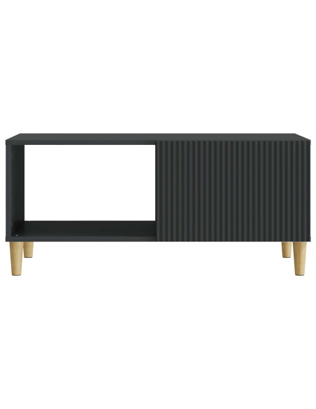 Tavolino da salotto Nero 90 x 50 x 40 cm Legno ingegnerizzato