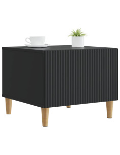 Tavolino da salotto Nero 49 x 50 x 40 cm Legno ingegnerizzato 2