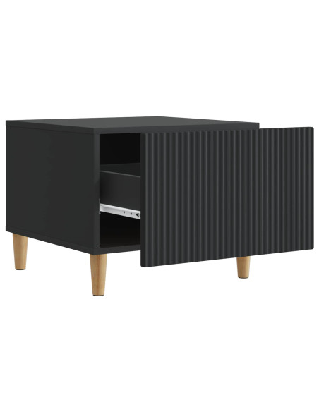 Tavolino da salotto Nero 49 x 50 x 40 cm Legno ingegnerizzato