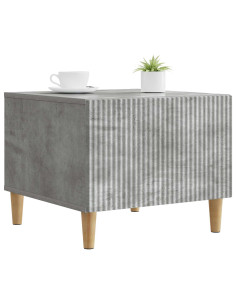 Tavolino da salotto con cassetto Grigio Cemento 49 x 50 x 40 cm 2