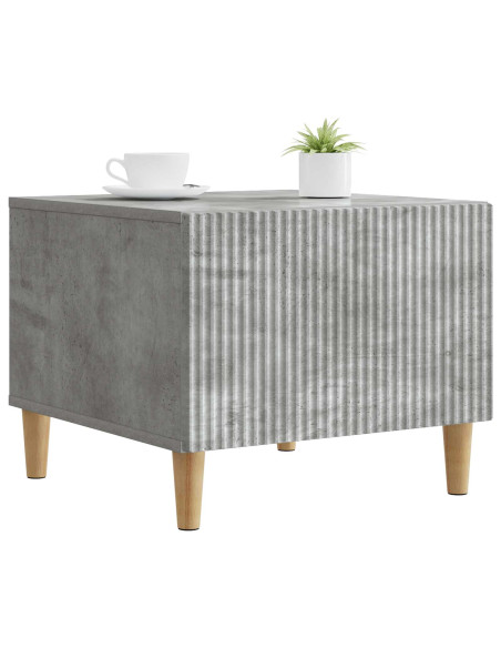 Tavolino da salotto con cassetto Grigio Cemento 49 x 50 x 40 cm