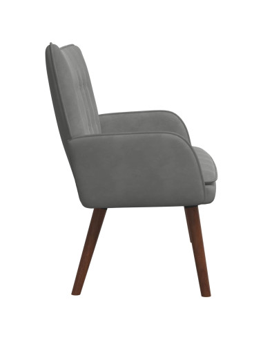 Sofa a Due Posti Grigio scuro 115 x 61 x 87 cm Velluto