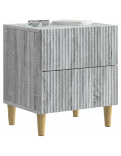 Armadio da Notte 2 pcs Grigio Sonoma 43 x 34,5 x 48 cm 2