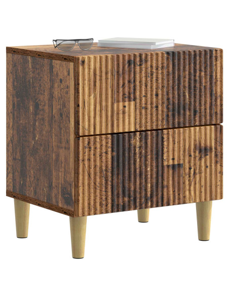 Armadio da Notte con cassetto Legno antico 43 x 34,5 x 48 cm
