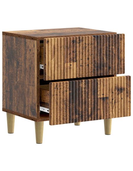 Armadio da Notte con cassetto Legno antico 43 x 34,5 x 48 cm