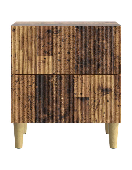 Armadio da Notte 2 pcs Legno antico 43 x 34,5 x 48 cm