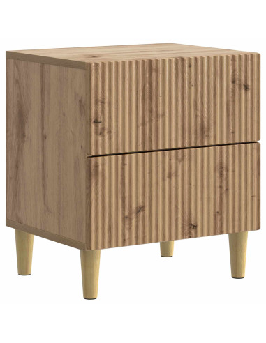 Armadio da Notte 2 pcs Rovere Artigianale 43 x 34,5 x 48 cm