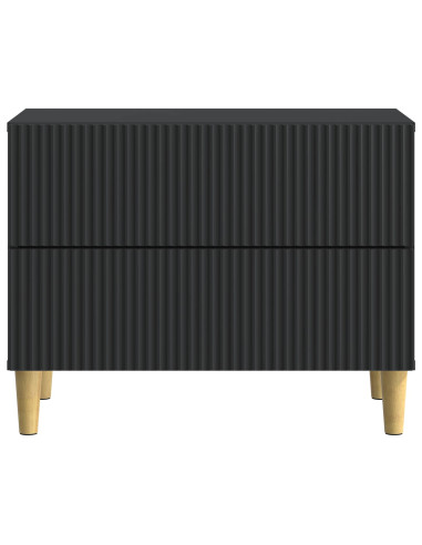 Armadio da Notte Nero 62 x 34,5 x 48 cm Legno ingegnerizzato