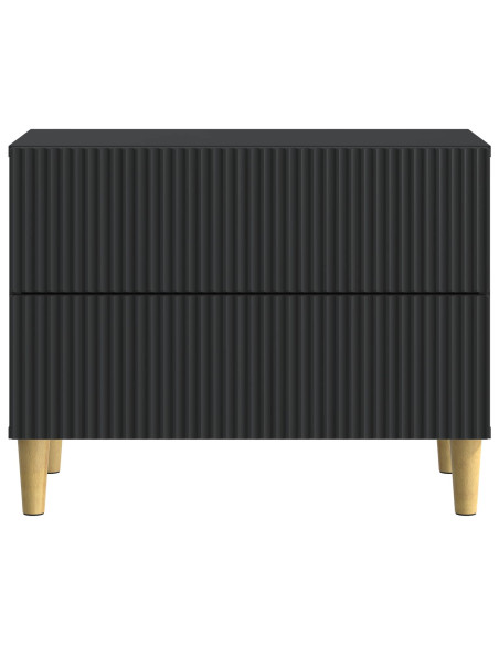 Armadio da Notte Nero 62 x 34,5 x 48 cm Legno ingegnerizzato