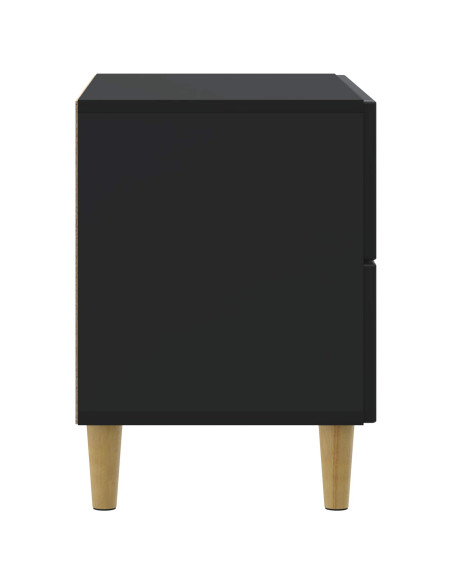 Armadio da Notte Nero 62 x 34,5 x 48 cm Legno ingegnerizzato