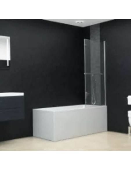 Box Doccia Pieghevole a Libro 2 Pannelli in ESG 120x140 cm