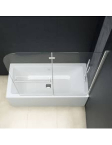 Box Doccia Pieghevole a Libro 2 Pannelli in ESG 120x140 cm