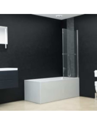 Box Doccia Pieghevole a Libro 2 Pannelli in ESG 95x140 cm