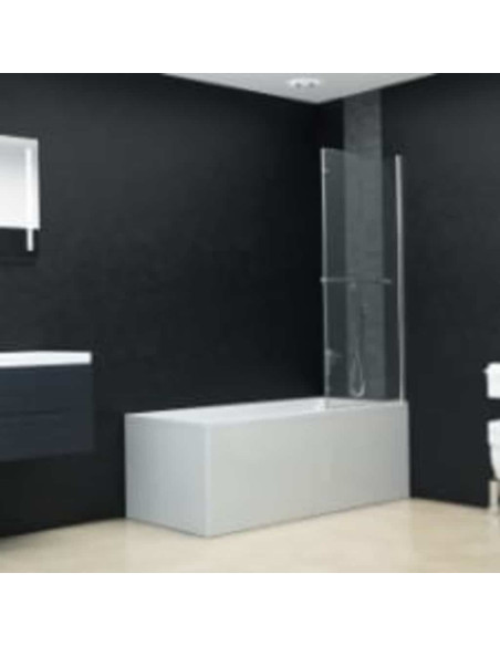 Box Doccia Pieghevole a Libro 2 Pannelli in ESG 95x140 cm
