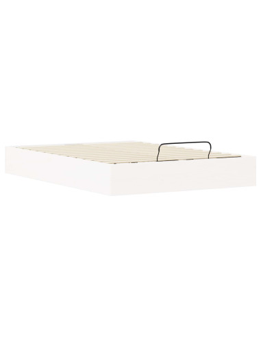 Telaio del Letto Ottomano con Ripostiglio Bianco 120 x 200 cm