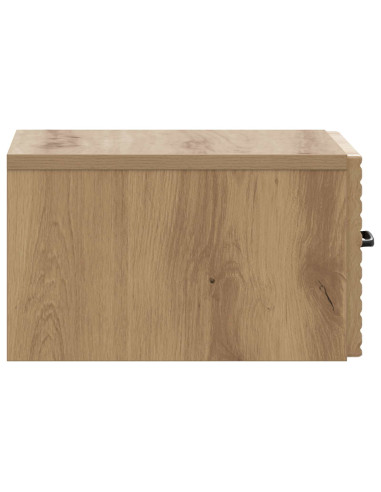 Mobiletto da notte a muro Rovere Artigianale 34,5 x 33 x 20 cm