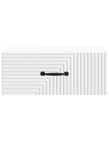 Mobiletto da notte a muro 2 pcs Bianco 49 x 34,5 x 20 cm