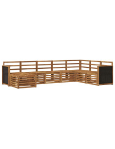 Set di divani da esterno 6 pcs Naturale 2