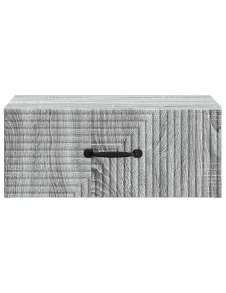 Mobiletto da notte a muro Grigio Sonoma 49 x 34,5 x 20 cm