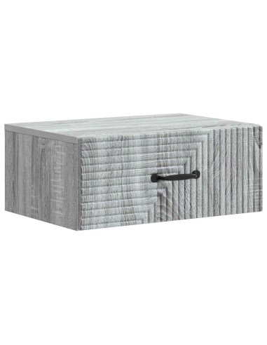 Mobiletto da notte a muro 2 pcs Grigio Sonoma 49 x 34,5 x 20 cm