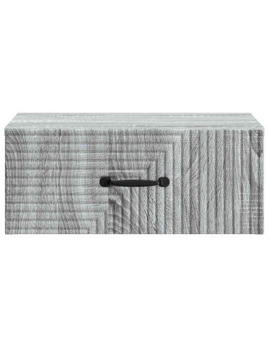 Mobiletto da notte a muro 2 pcs Grigio Sonoma 49 x 34,5 x 20 cm