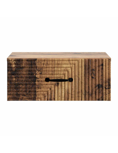 Mobiletto da notte a muro Legno antico 49 x 34,5 x 20 cm