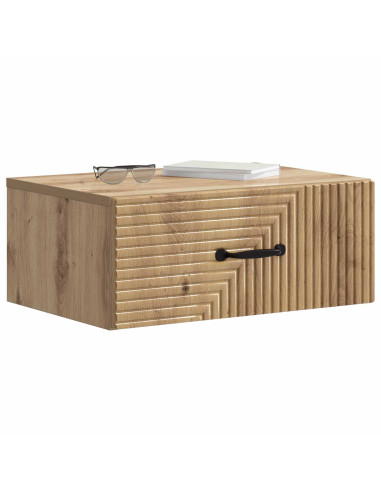 Mobiletto da notte a muro Rovere Artigianale 49 x 34,5 x 20 cm